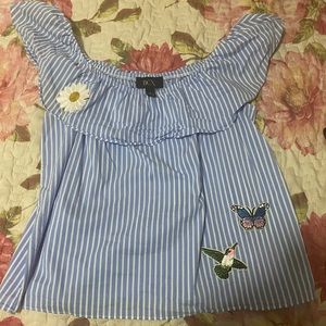 Off the shoulder blouse